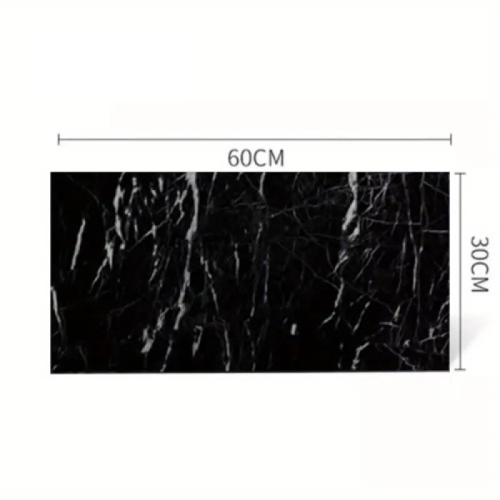Siyah Mermer Desenli Alüminyum Duvar Sticker