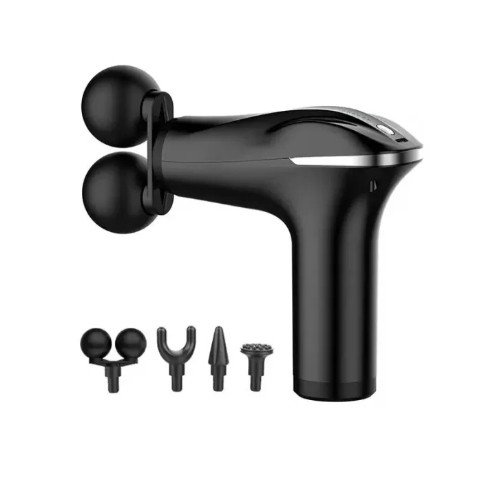 Akıllı Çipli Titreşimli Masaj Tabancası – 6 Hız Ayarlı, 4 Başlıklı, 3200 RPM Güçlü Motor, Sessiz Taşınabilir Masaj Aleti (5381)