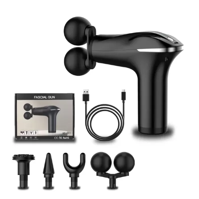 Akıllı Çipli Titreşimli Masaj Tabancası – 6 Hız Ayarlı, 4 Başlıklı, 3200 RPM Güçlü Motor, Sessiz Taşınabilir Masaj Aleti (5381)