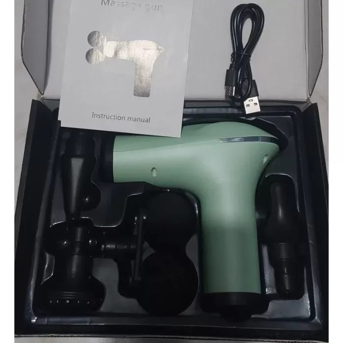 Akıllı Çipli Titreşimli Masaj Tabancası – 6 Hız Ayarlı, 4 Başlıklı, 3200 RPM Güçlü Motor, Sessiz Taşınabilir Masaj Aleti (5381)