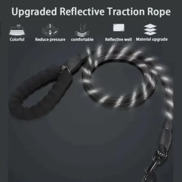 Köpekler İçin Reflektörlü Halat Gezdirme Tasması