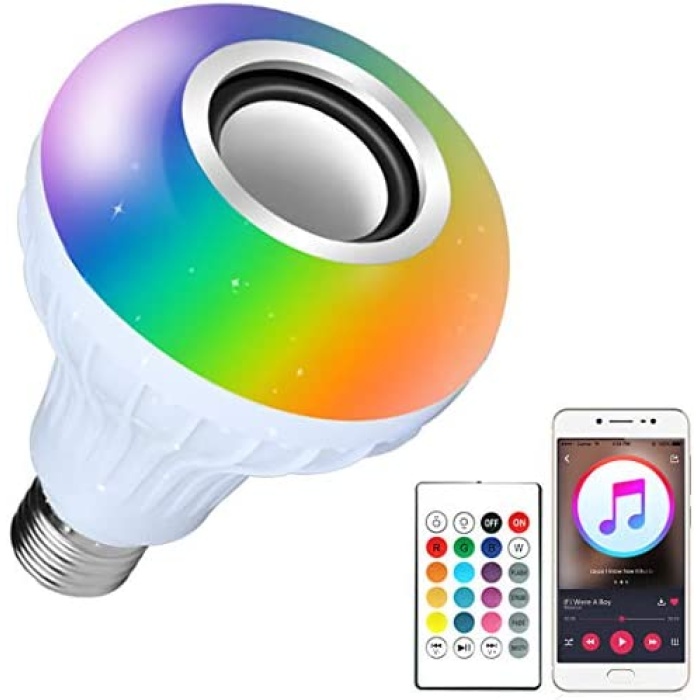 Bluetooth Hoparlör Akıllı Led Ampul Lamba (5381)