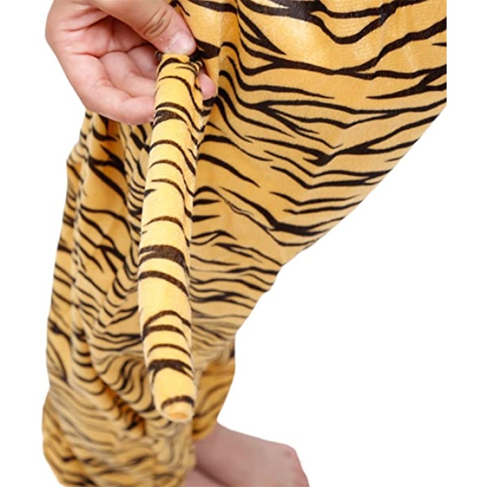 Çocuk Kaplan Kostumu - Aslan Kostümü 6-7 Yaş 120 cm (5381)