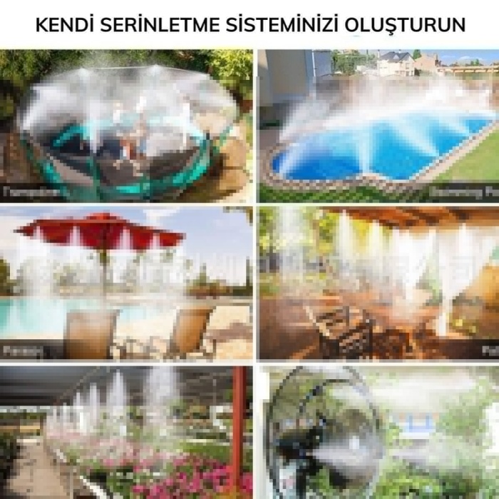 10 Metre Kendin Yap Balkon Veranda Çardak Kamelya Sulama Serinletme ve Nemlendirme Sistemi (5381)