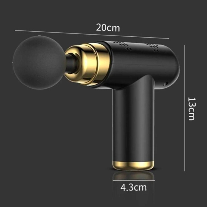 4 Başlıklı USB Şarj Olabilen Masaj Tabancası (5381)