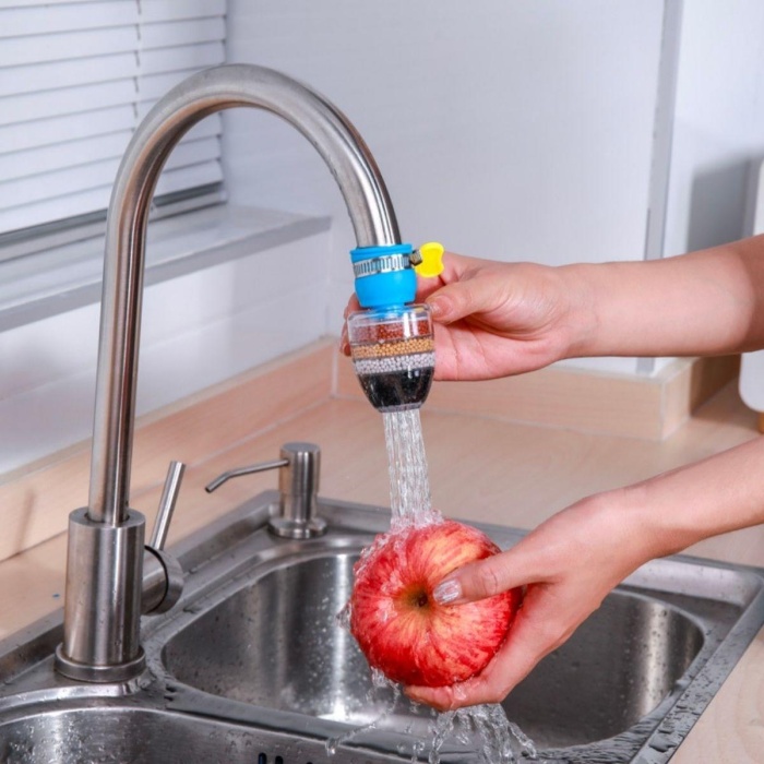 6 Katmanlı Musluk Ucu Filtreli Su Tasarruflu Hijjenik Musluk Başlığı (5381)