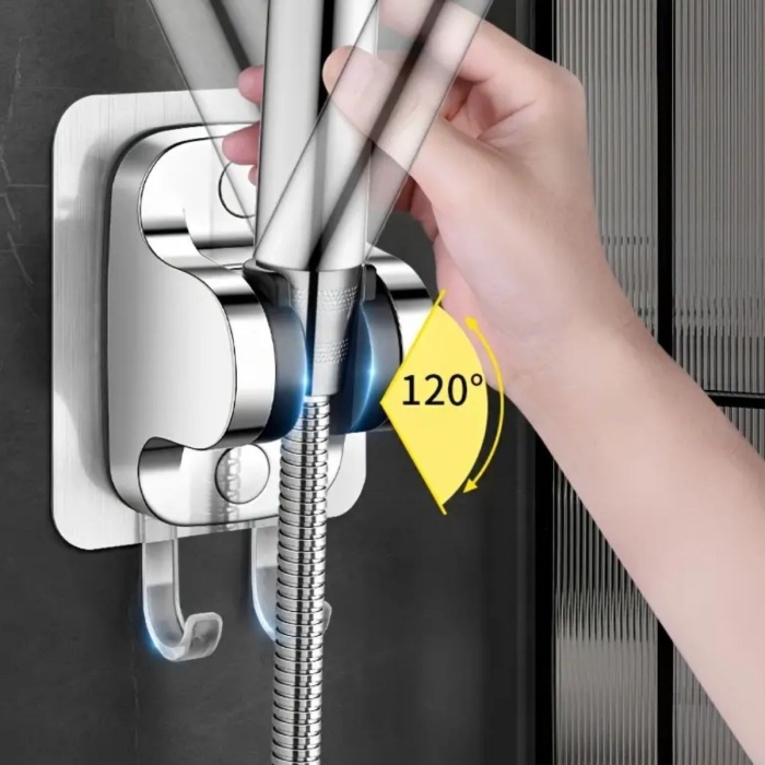 Kendiliğinden Güçlü Yapışkanlı Askılı Duş Başlık Tutucu (5381)