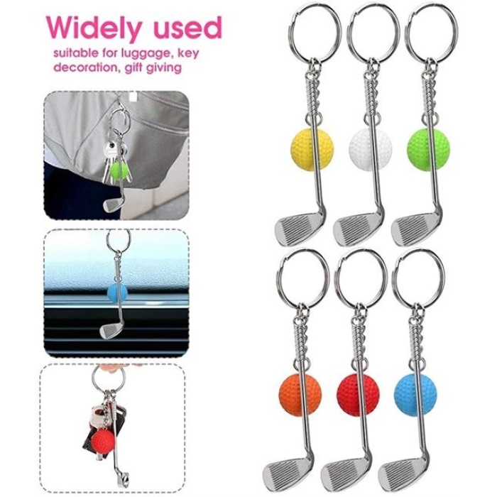 Gerçekçi Golf Tasarımlı Şık Anahtarlık Kolye Çanta Süsü Golf Keychain (5381)