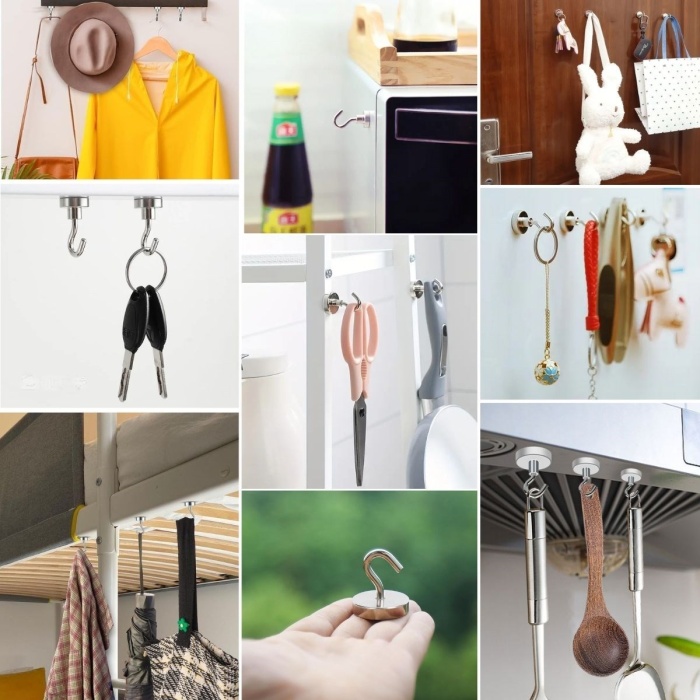 Güçlü Manyetik Mutfak,Banyolar İçin Çok Amaçlı 2&amp;apos;li Magnet Askı (5381)