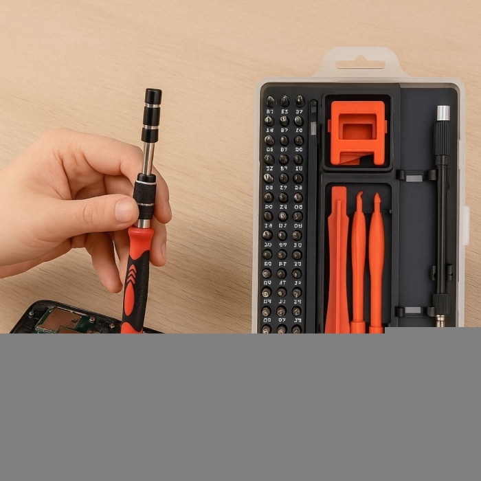 Çok Fonksiyonlu Manyetik Uçlu 52&amp;apos;si 1 Arada 42 Uçlu Saatçi Tornavida Seti (5381)