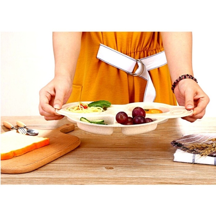 Bebekler İçin Araba Şeklinde Sevimli Mama Tabağı Çocuk Tabldot (5381)