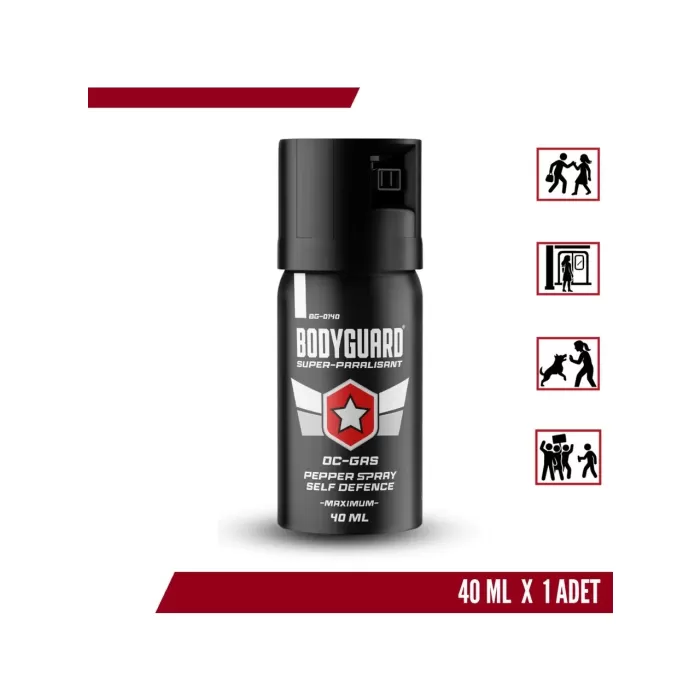 Bodyguard Biber Gazı Sprey 40ML Bodyguard (Göz Yaşartıcı Sprey) (5381)
