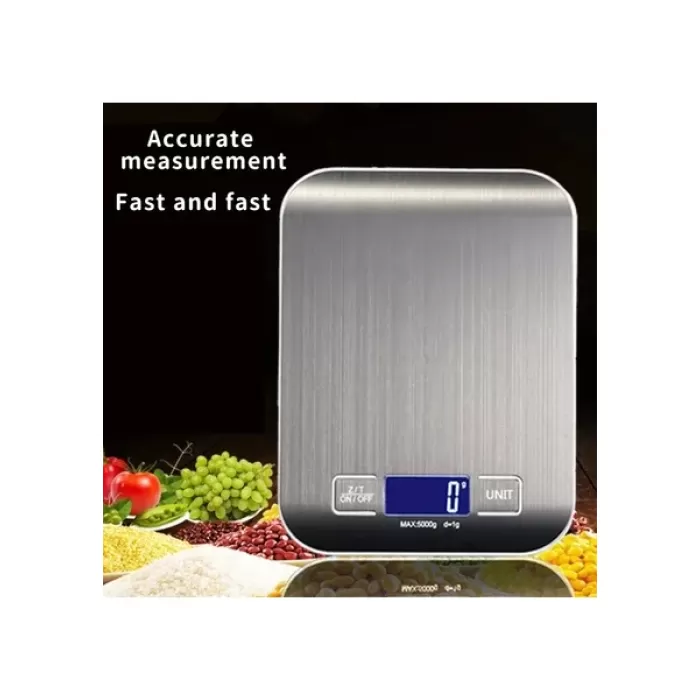 Metal Dijital Mutfak Terazisi Hassas Tartı 5 Kg Crown (5381)