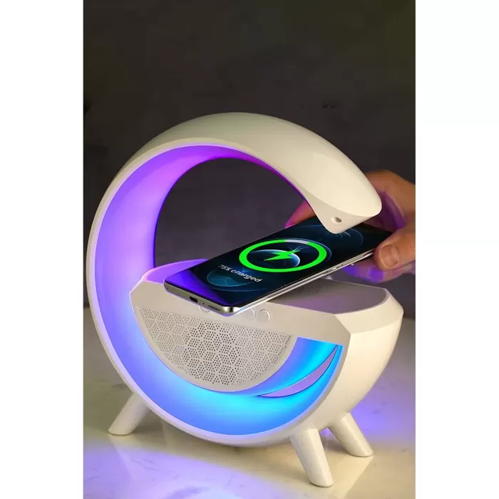 Kablosuz, Usb Bağlantılı, Ekstra Uzun Pil Ömürlü, 7 Renk Seçenekli Ambiyans Işığı,Telefon Şarj Standı BT2301 (5381)