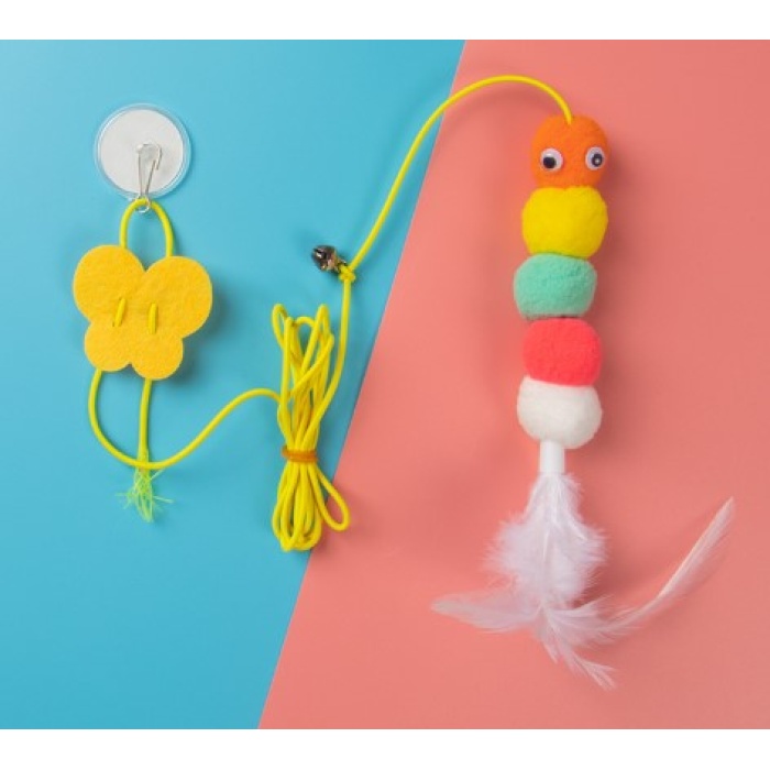 Elastik Kendinden Yapışkanlı Solucan Kedi Oltası (5381)