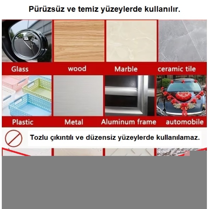 60 Parça Kolay Açılır Güçlü Çift Taraflı Bant 18mm*50mm (5381)