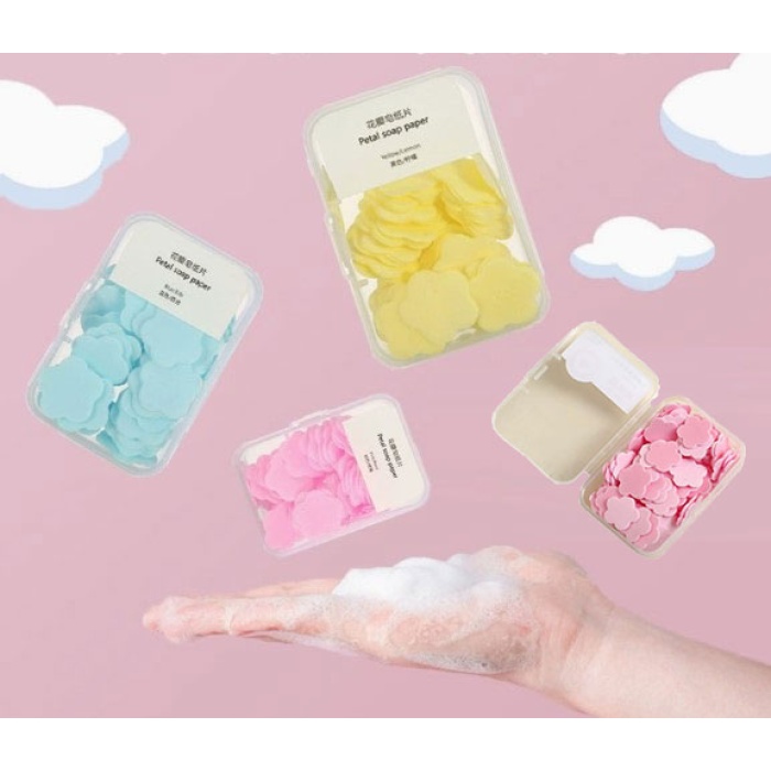 100 Yaprak Eriyen Mini Parfümlü Kağıt Sabun (5381)