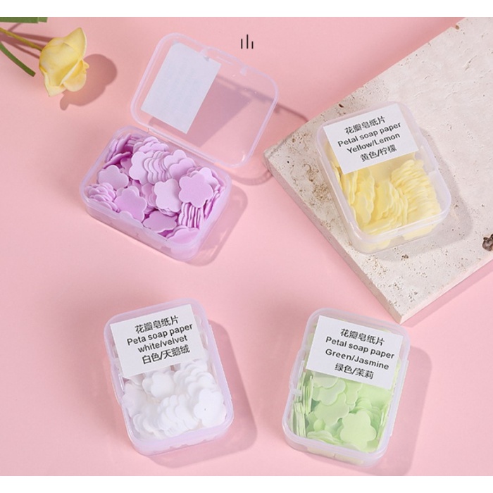 100 Yaprak Eriyen Mini Parfümlü Kağıt Sabun (5381)