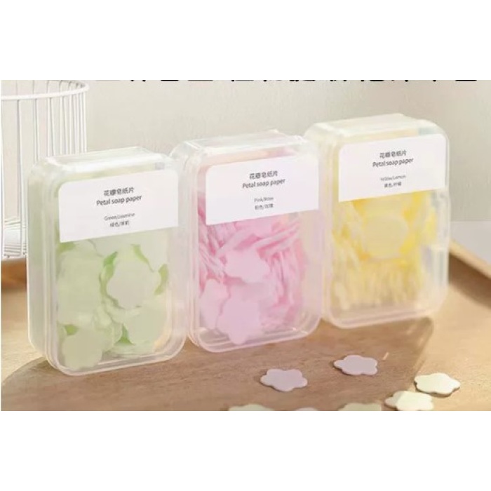 100 Yaprak Eriyen Mini Parfümlü Kağıt Sabun (5381)