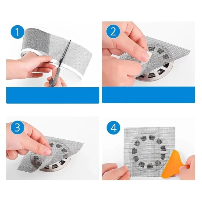 Çok Amaçlı Gider Süzgeci ve Sineklik Tamir Kiti 10 cm * 4 metre (5381)