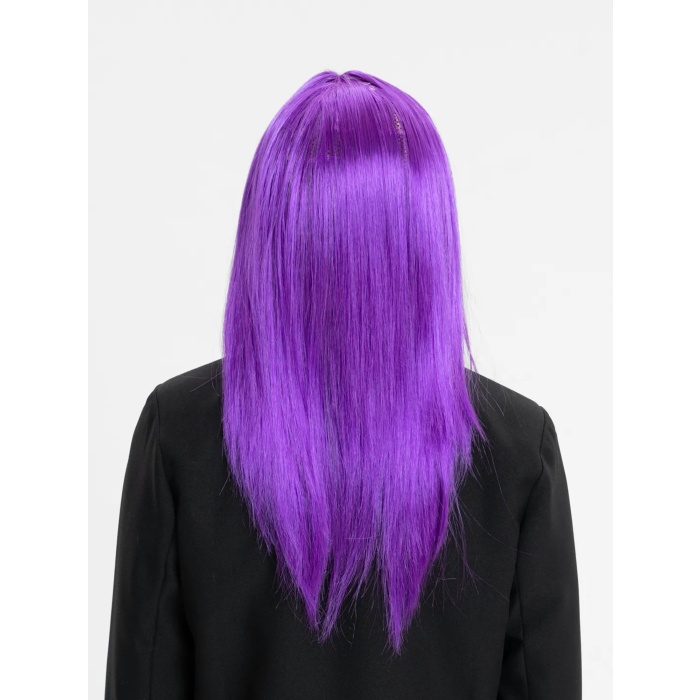 Mor Renk Düz Kesim Uzun Parti Peruğu Takma Saç (5381)