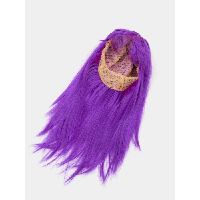 Mor Renk Düz Kesim Uzun Parti Peruğu Takma Saç (5381)