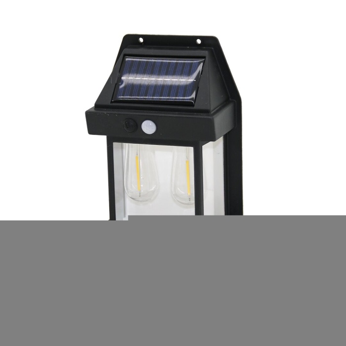 2 LAMBA SOLAR - SENSÖRLÜ APLİK DUVAR LAMBASI DIŞ MEKAN 5.5V - 1W - 1800mAh (5381)