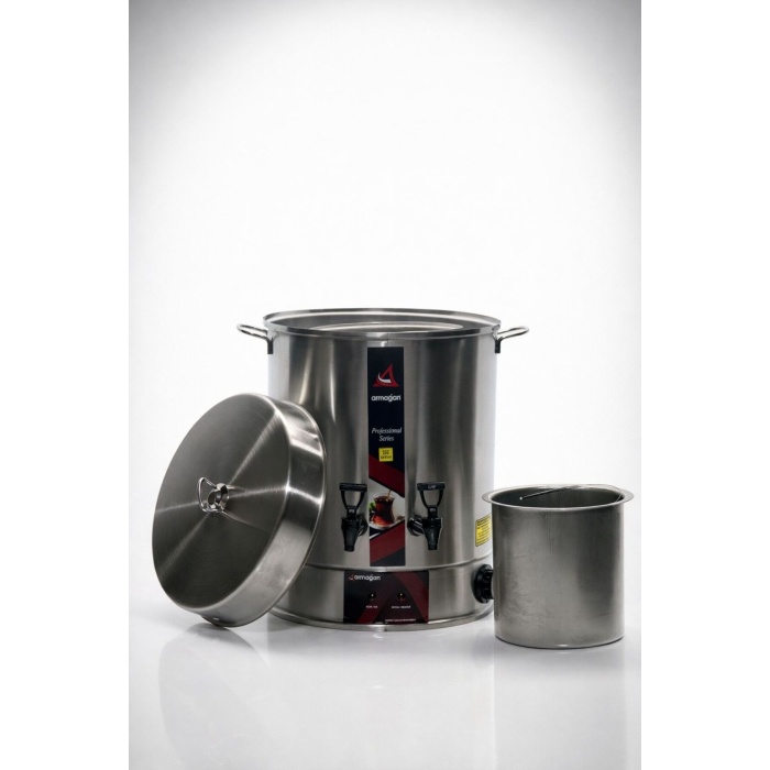 ARMAĞAN 250 BARDAK ÇAY OTOMATI ELEKTRİKLİ SEMAVER ÇAY MAKİNESİ ÇİFT MUSLUK 2500W (5381)