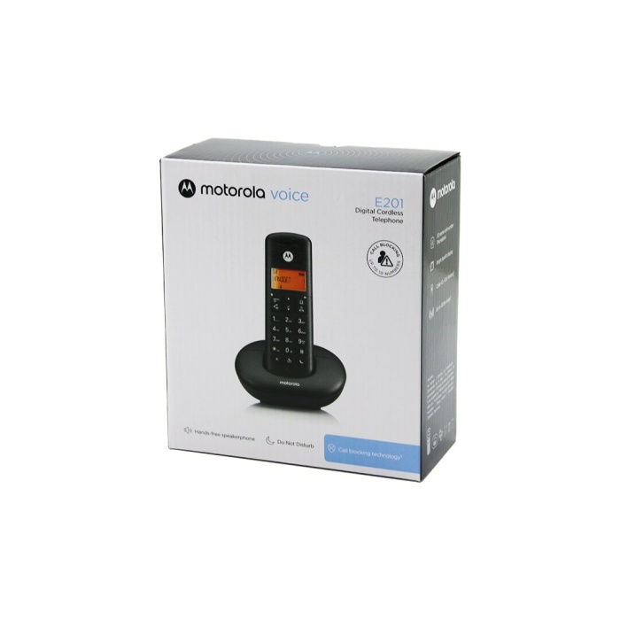 SİYAH DİJİTAL KABLOSUZ - TELSİZ TELEFON ARAYAN NO GÖRME 50 HAFIZA 300M ALAN E-201 (5381)