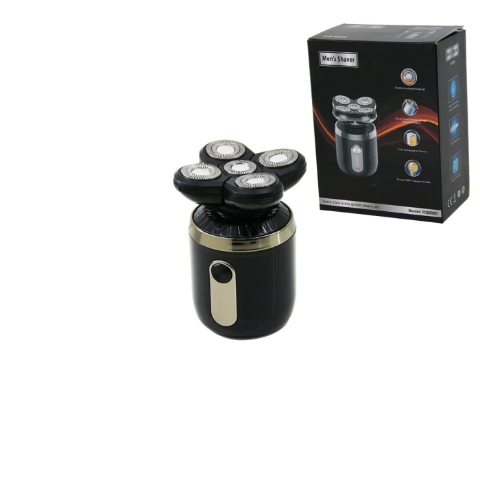 SEYAHAT TİPİ 5 BAŞLIK GÜNLÜK SIFIR SAKAL - ÇİZİM BAŞLIK TRAŞ MAKİNESİ USB ŞARJLI CEP - ÇANTA BOY (5381)