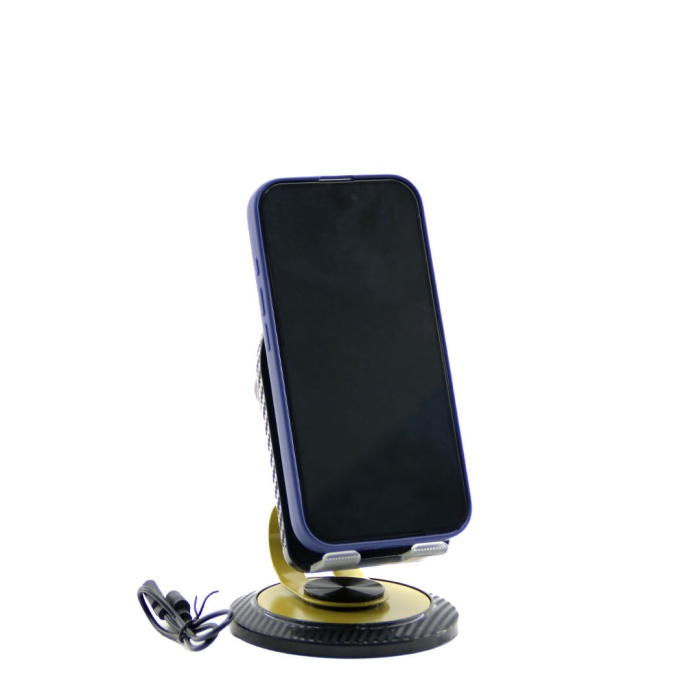 MOBILE PHONE 2IN1 BT SPEAKER HOPARLÖR = 5W ŞARJLI - MASA ÜSTÜ TELEFON TUTACAK = 360° DÖNEN STAND - OYNAR METAL AYAK (5381)