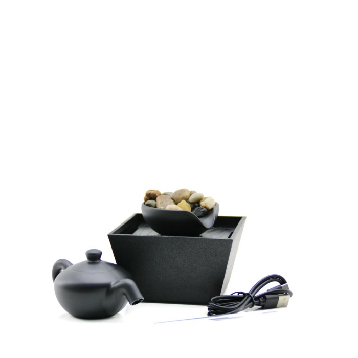 ŞELALE DEMLİK DEKORATİF SÜS HAVUZU ELEKTİRİKLİ - LEDLİ (5381)