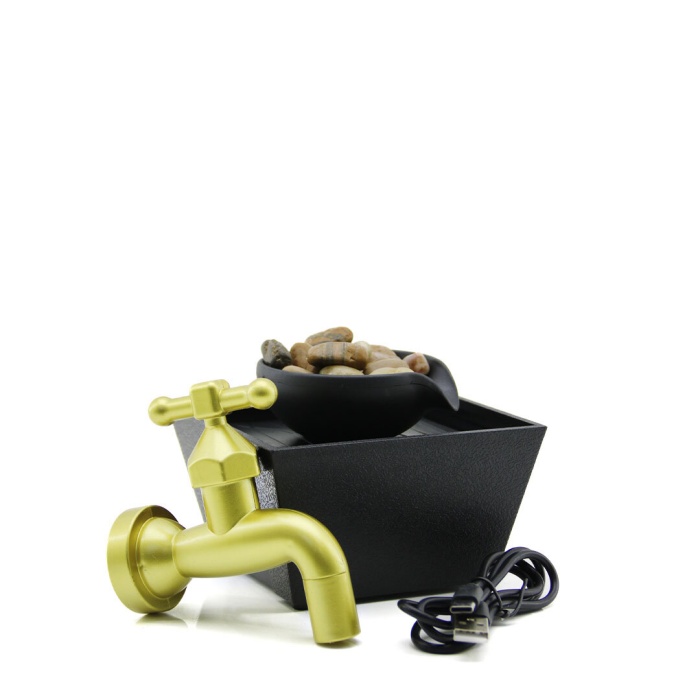 ŞELALE MUSLUK DEKORATİF SÜS HAVUZU ELEKTİRİKLİ - LEDLİ (5381)