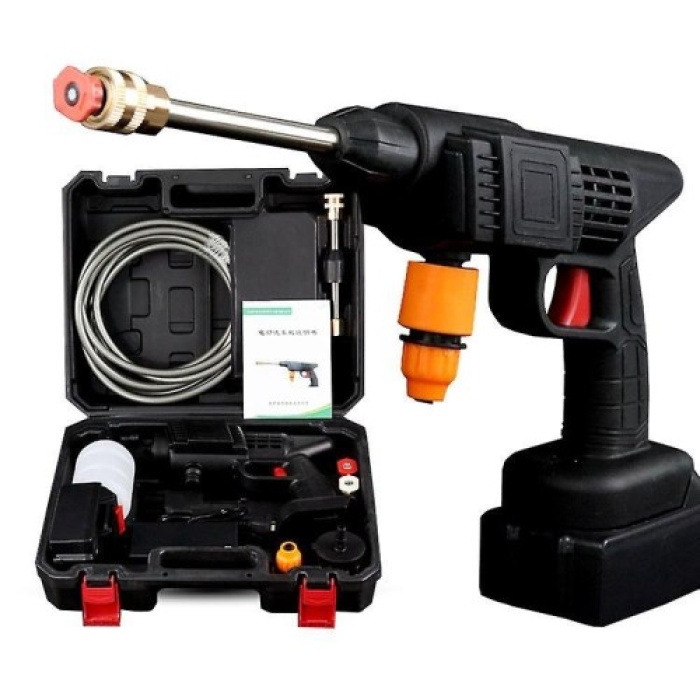 48V Şarjlı Çift Bataryalı Taşınabilir Basınçlı Oto Yıkama Bahçe Sulama Tabancası