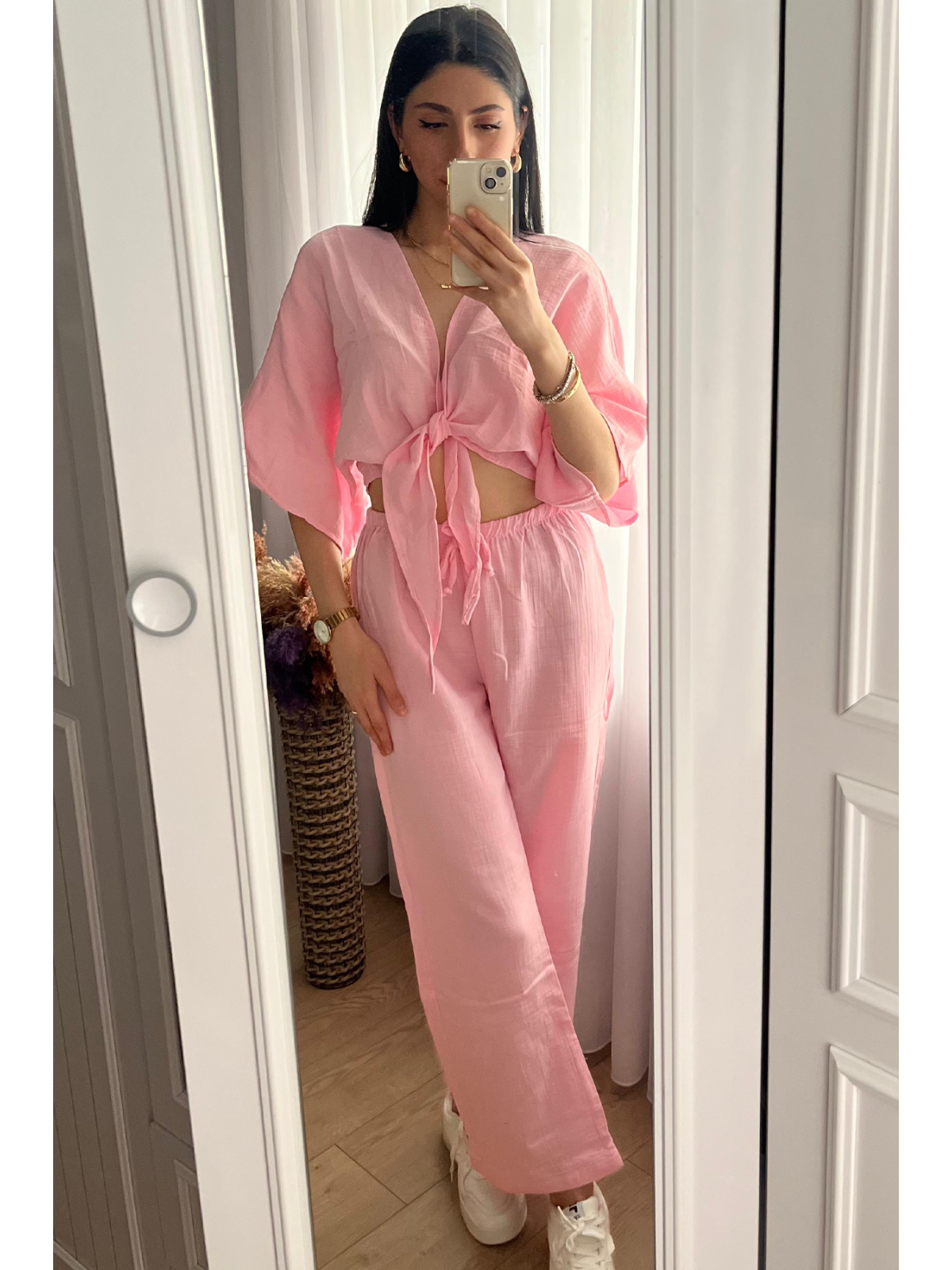 Primavera Müslin Takım - Pembe