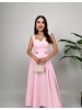 Rosélia Düğmeli Elbise – Pembe