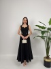 Rosélia Düğmeli Elbise – Siyah