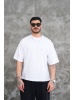 Dolcha Drift Oversize Tee – Unisex Beyaz
