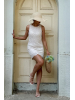 Sorrento Dantel Elbise – Beyaz