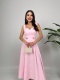 Rosélia Düğmeli Elbise – Pembe