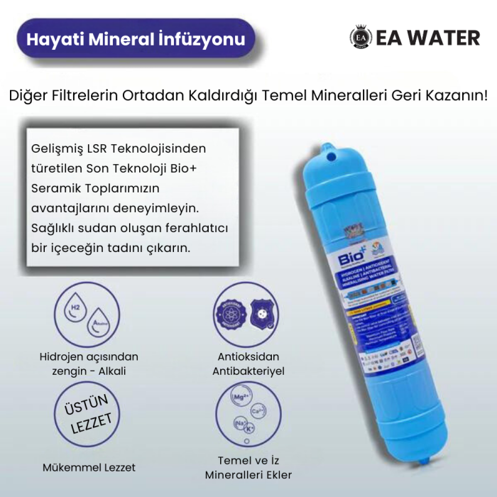 EA Water Hidrojen Zengini pH 9,5 Su Arıtma Cihazı