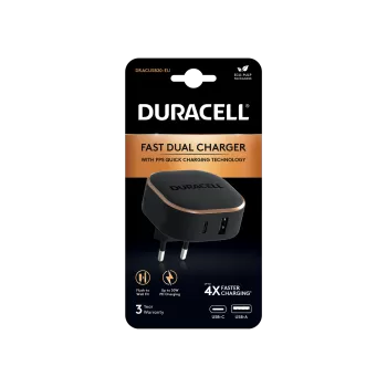 Duracell DURACELL WALL CHARGER 30W BLACK Şarj Cihazları