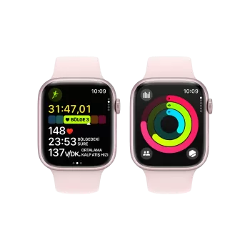APPLE Apple Watch S9 45mm Pembe SB - S/M Akıllı Saat