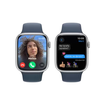 APPLE Apple Watch S9 45mm Gümüş-Mavi SB-S/M Akıllı Saat