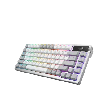 ASUS Asus ROG AzothNX RSBeyaz Kablosuz Klavye Oyuncu Ekipmanları