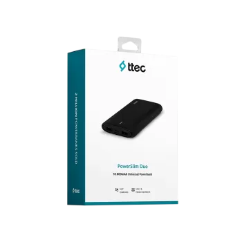 TTEC Ttec 2BB163S PowerSlim Duo 10.000mAh Ta Cep Telefonu Aksesuarları