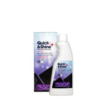 Quick & Shine Vitroseramik & İndüksiyonlu Ocak Temizleyici (VEGAN) Ocak ve Fırın Temizlik ve Bakım Ürünleri