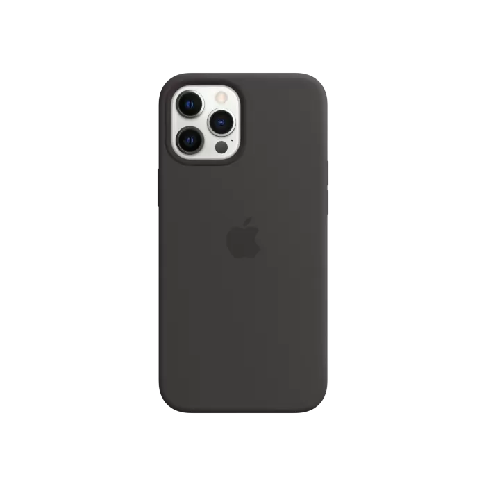 APPLE iPhone 12 Pro Max Silikon Kılıf Siyah Cep Telefonu Aksesuarları