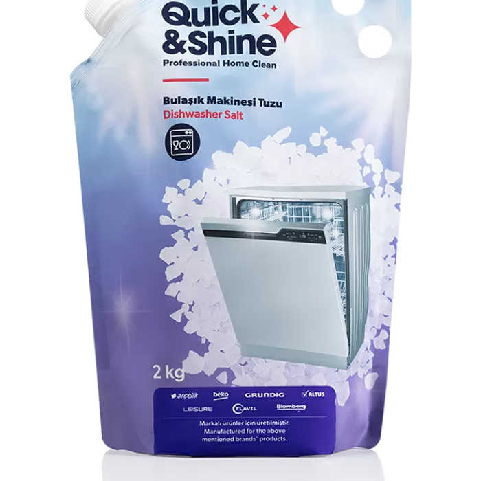Quick & Shine Bulaşık Makinesi Tuzu (2 kg) Bulaşık Makinesi Temizlik ve Bakım Ürünleri