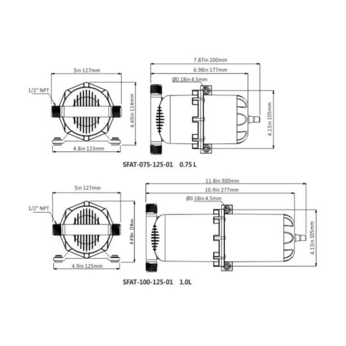 Seaflo Basınç Tankı 1 LT